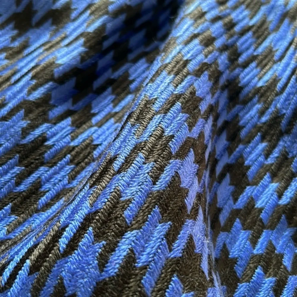 The Limited Y2K Houndstooth Blue/Black Classic Mini Skirt Sz 6 Minimalist‎